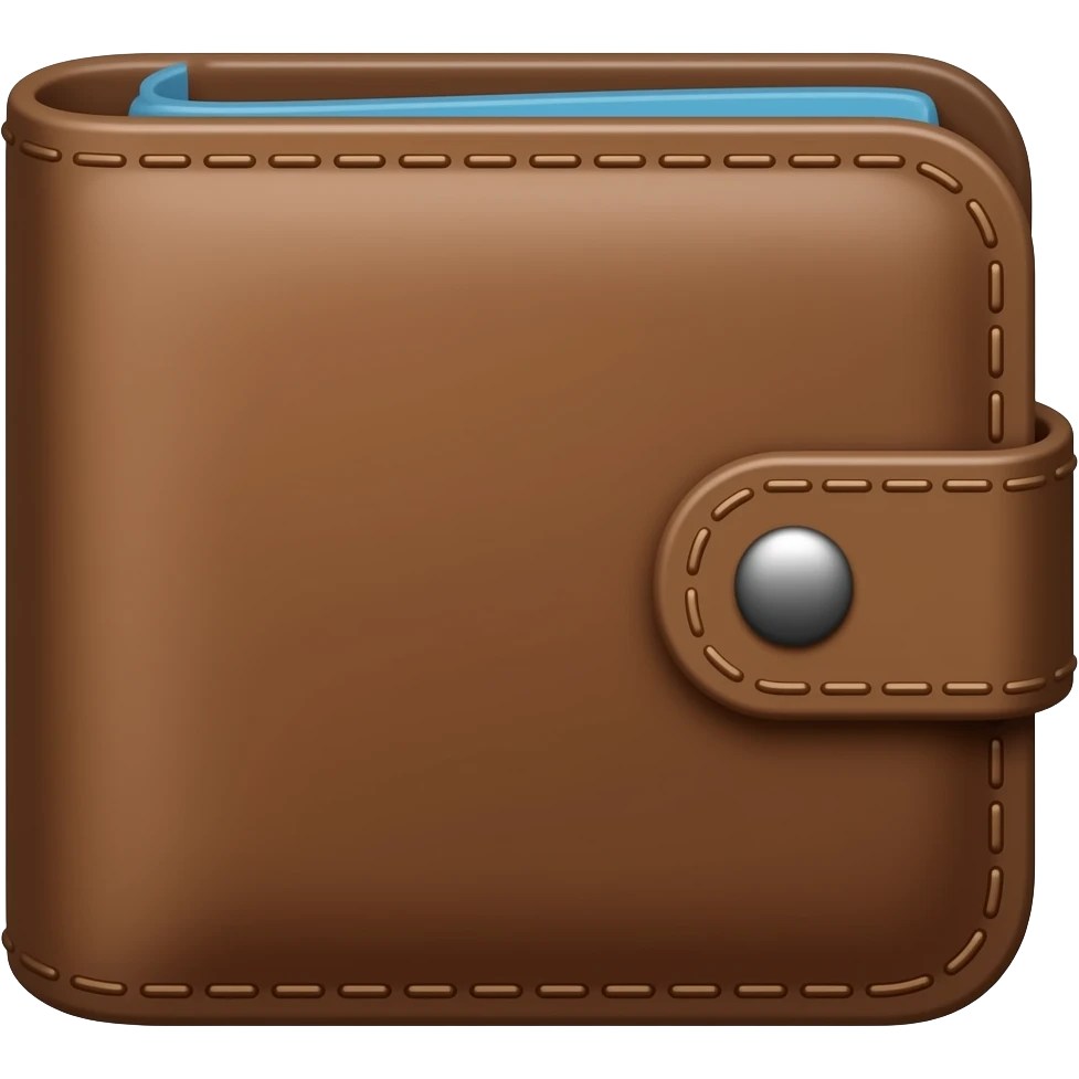 billetera realista emoji