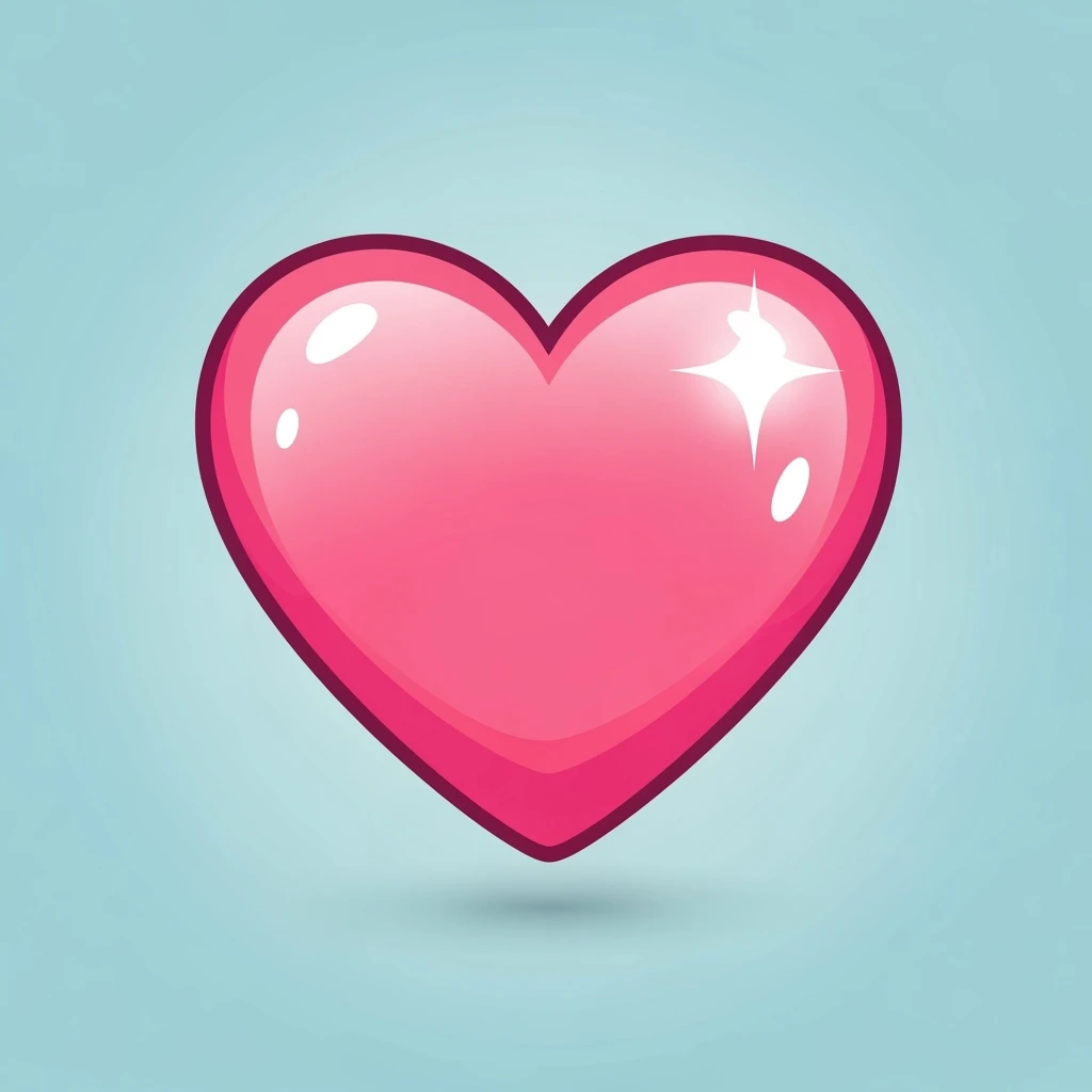 heart emoji, cute and shiny emoji