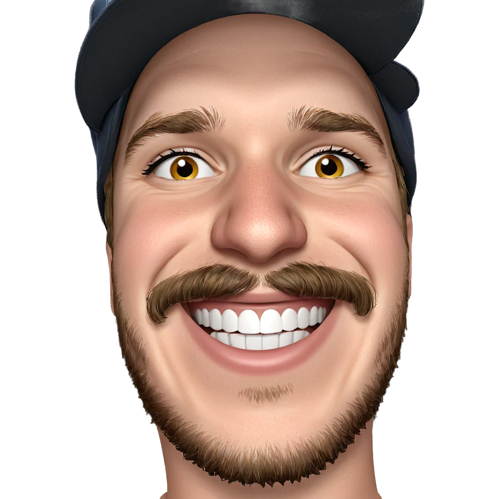 smiling boy with hat emoji