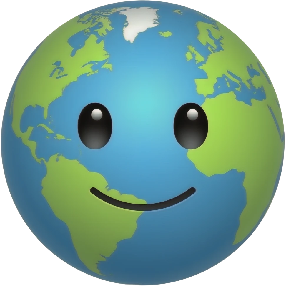 globe with face emoji