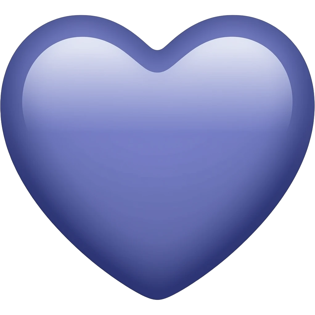 Blue-violet heart emoji emoji