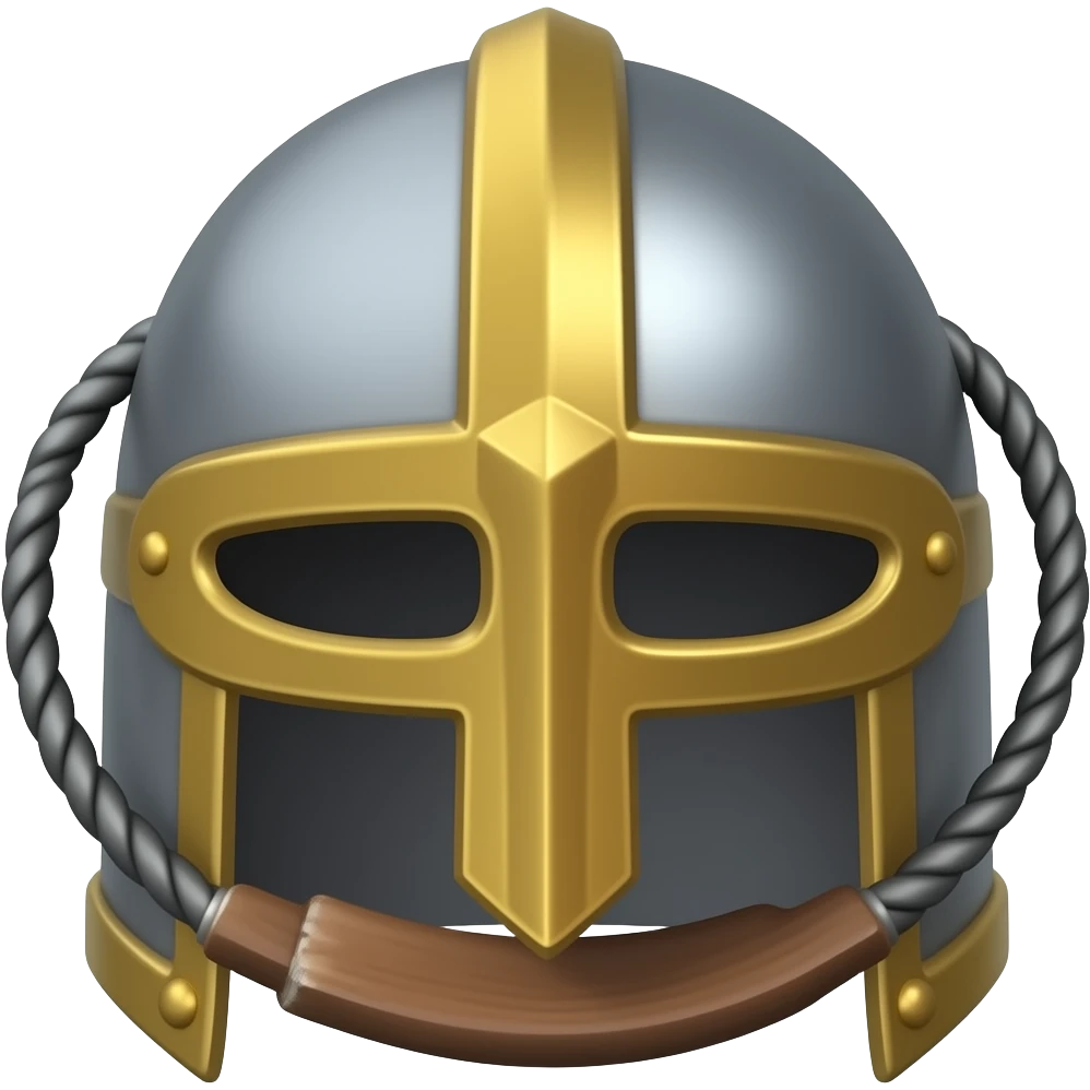 medieval bucket helmet emoji