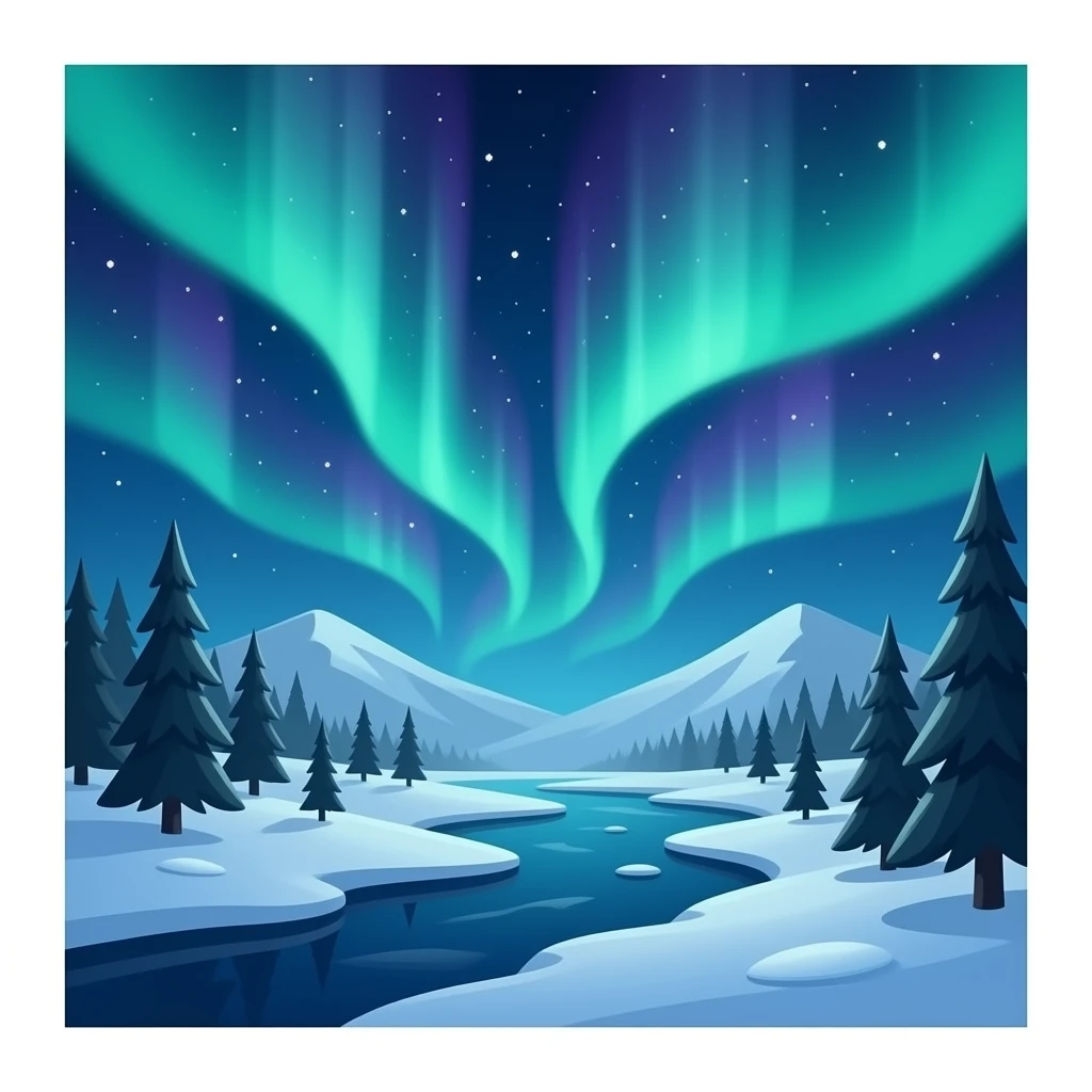northern lights emoji