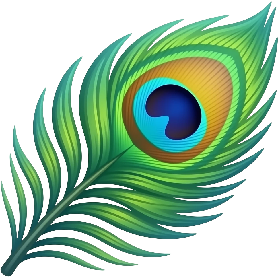 Peacock feathers emoji
