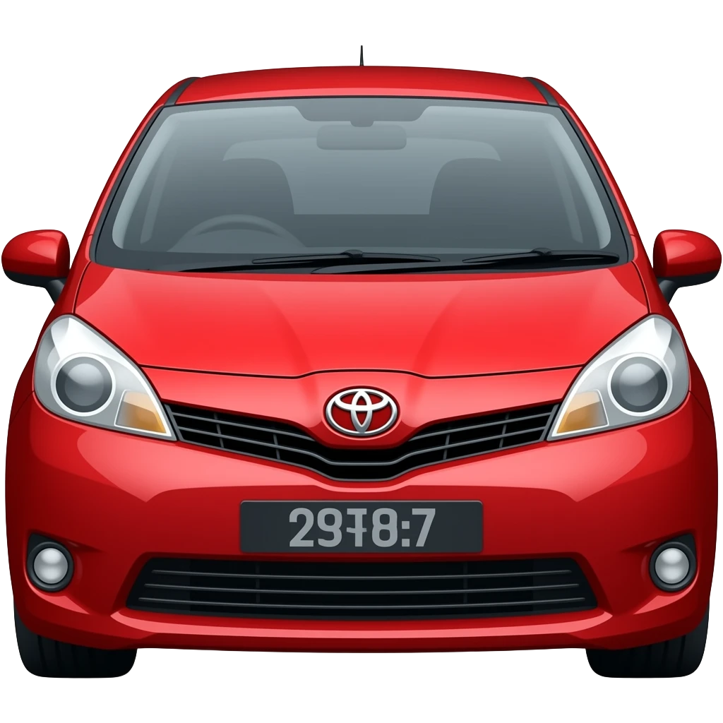 red toyota sienta emoji