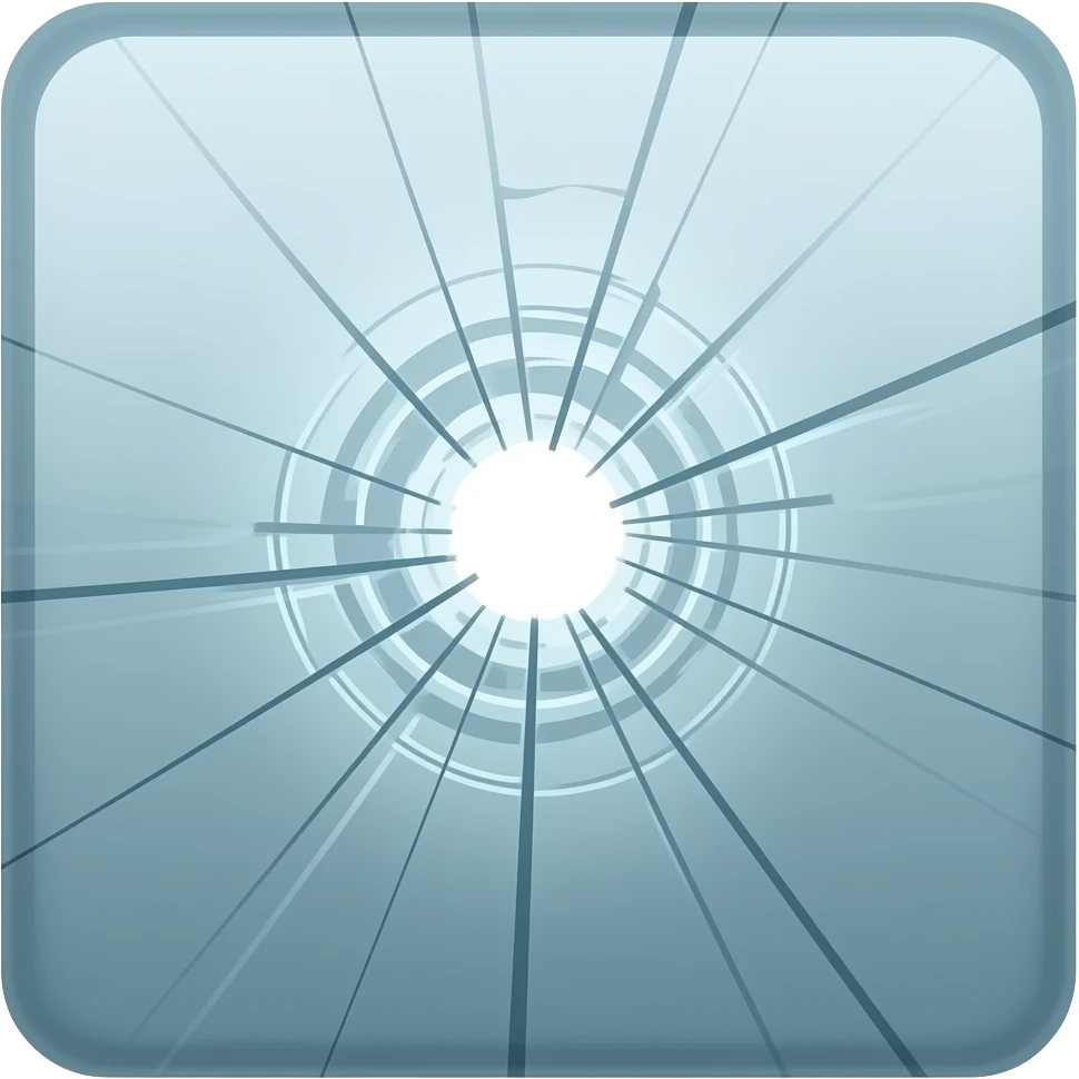 broken windscreen emoji