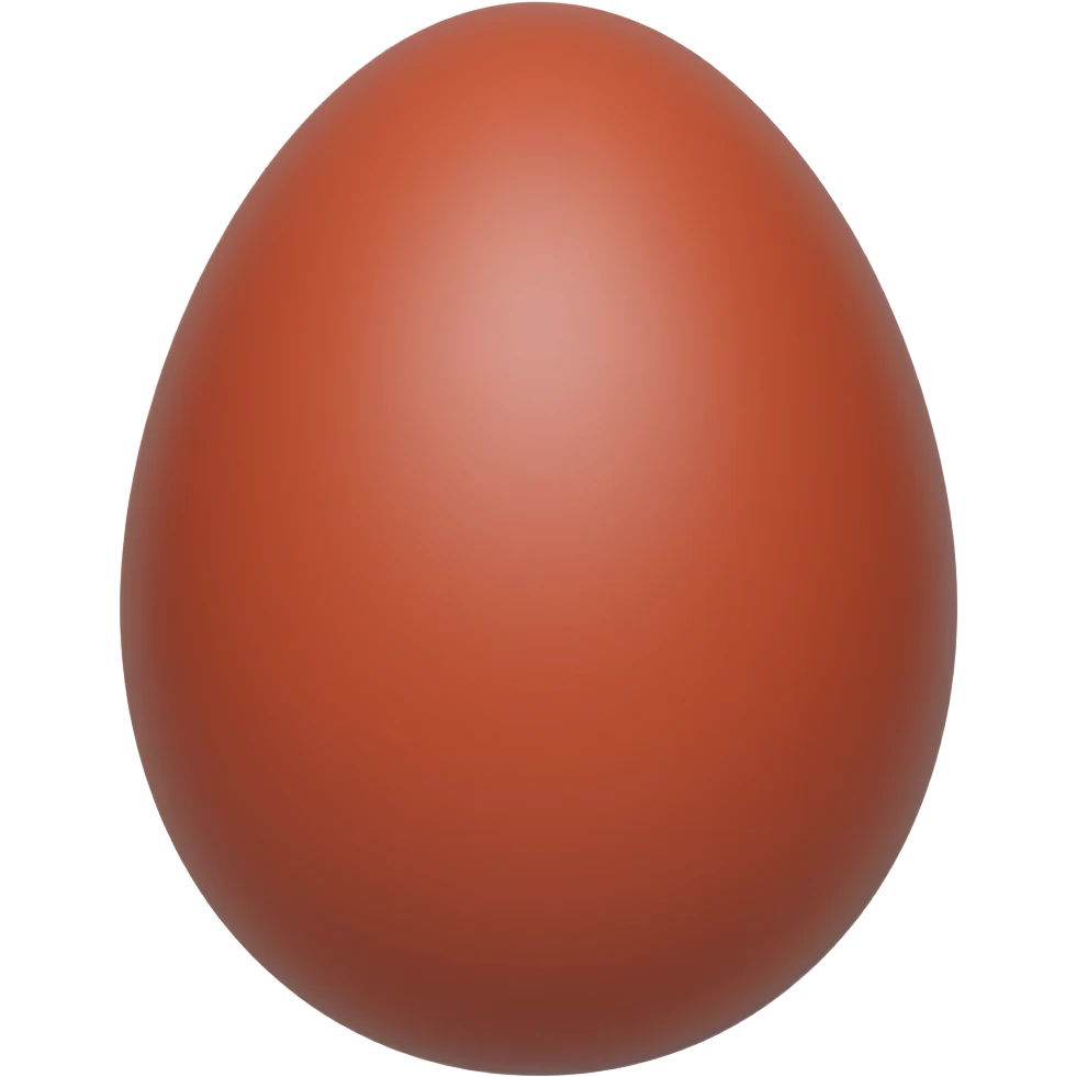 Red egg emoji