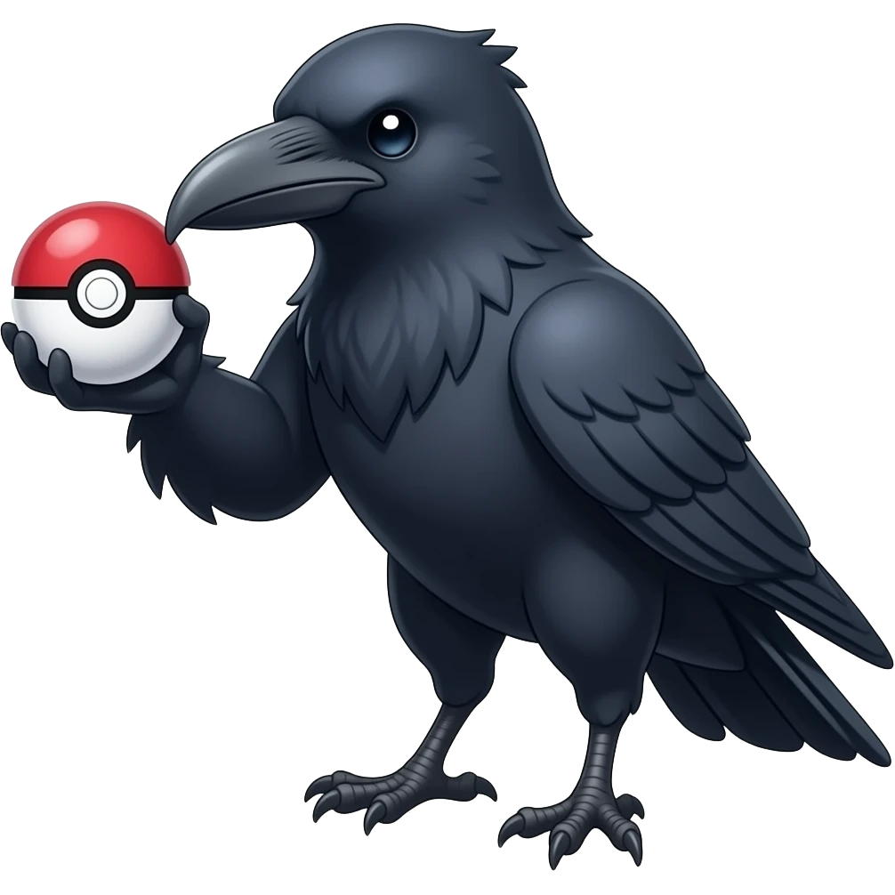 Raven pokeball emoji