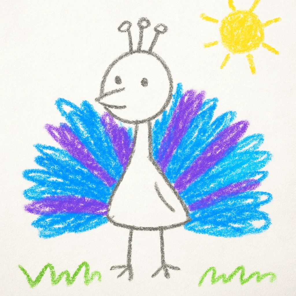 Peacock emoji