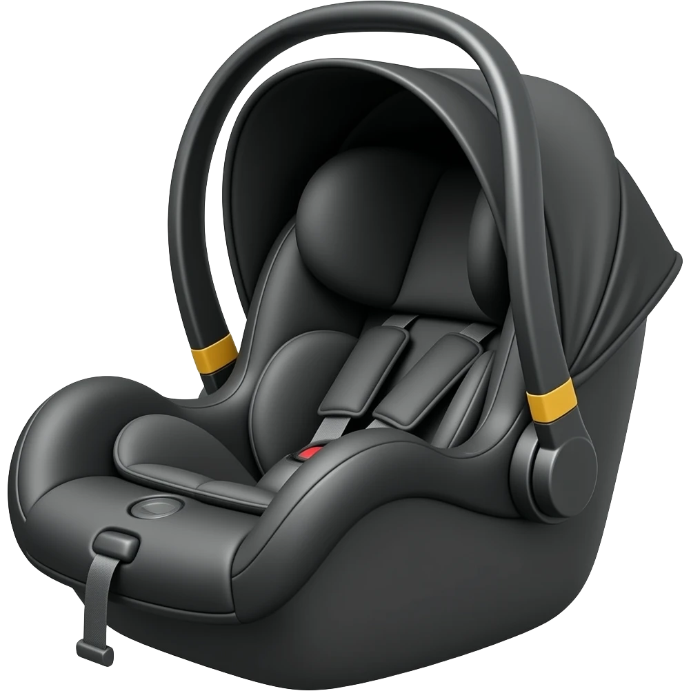 Infant car seat black emoji