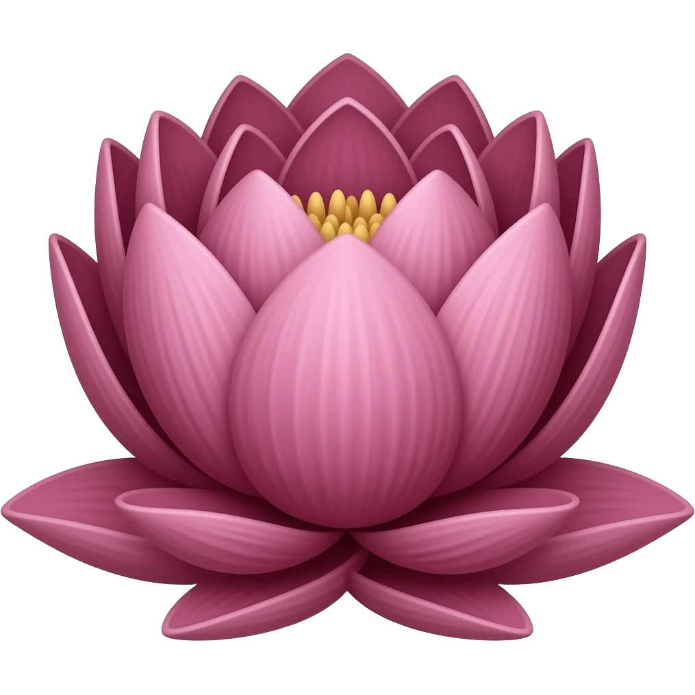 Maroon lotus emoji
