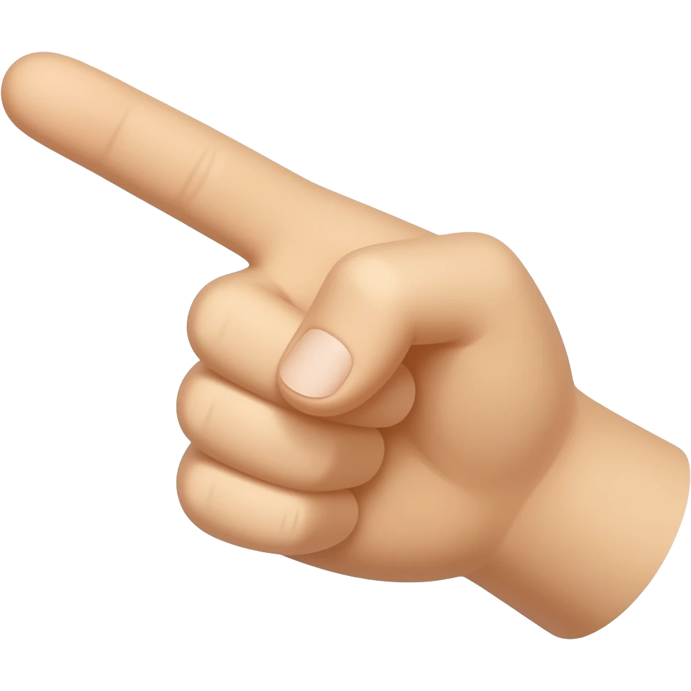 pointing at you, just hand emoji