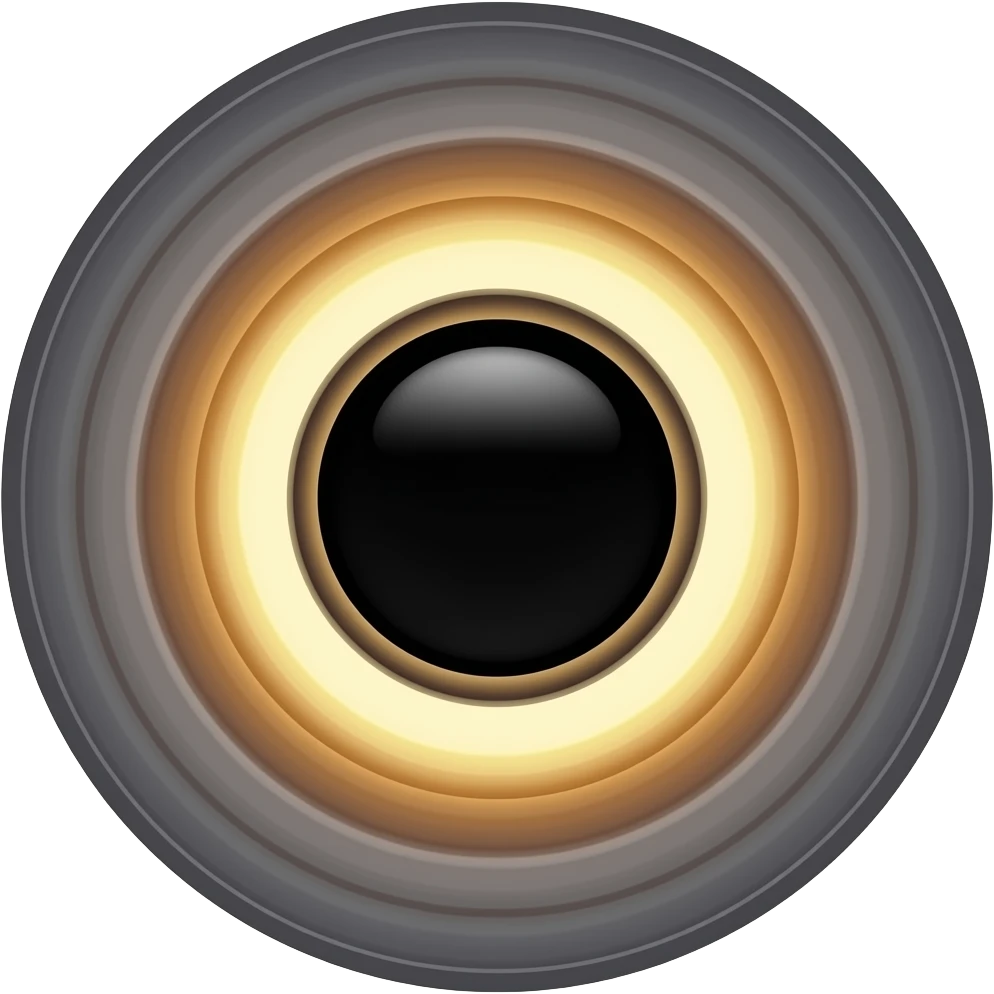 A black hole with a tilted accretion disk remove the white one emoji