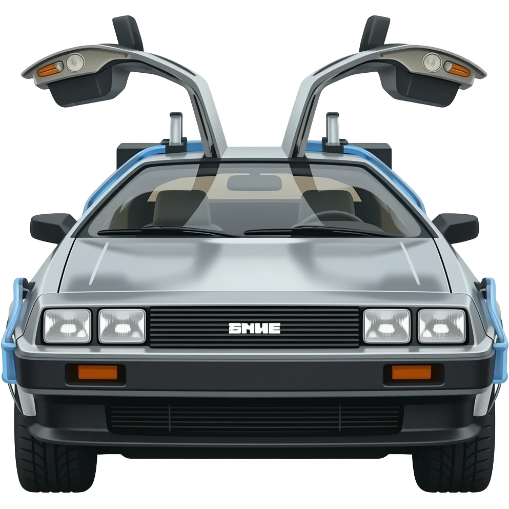 Delorean car emoji emoji