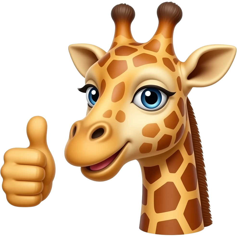 Giraffe Kopf Daumen hoch emoji