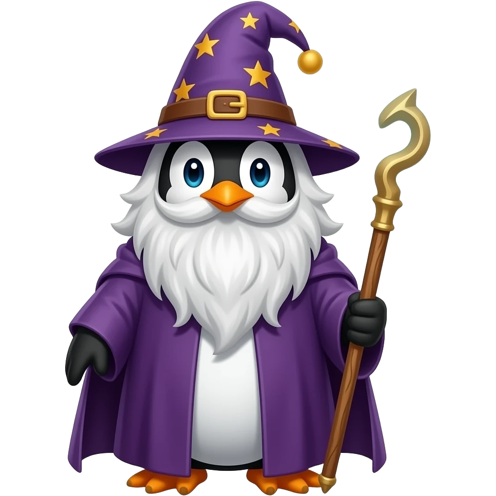 Penguin Wizard emoji