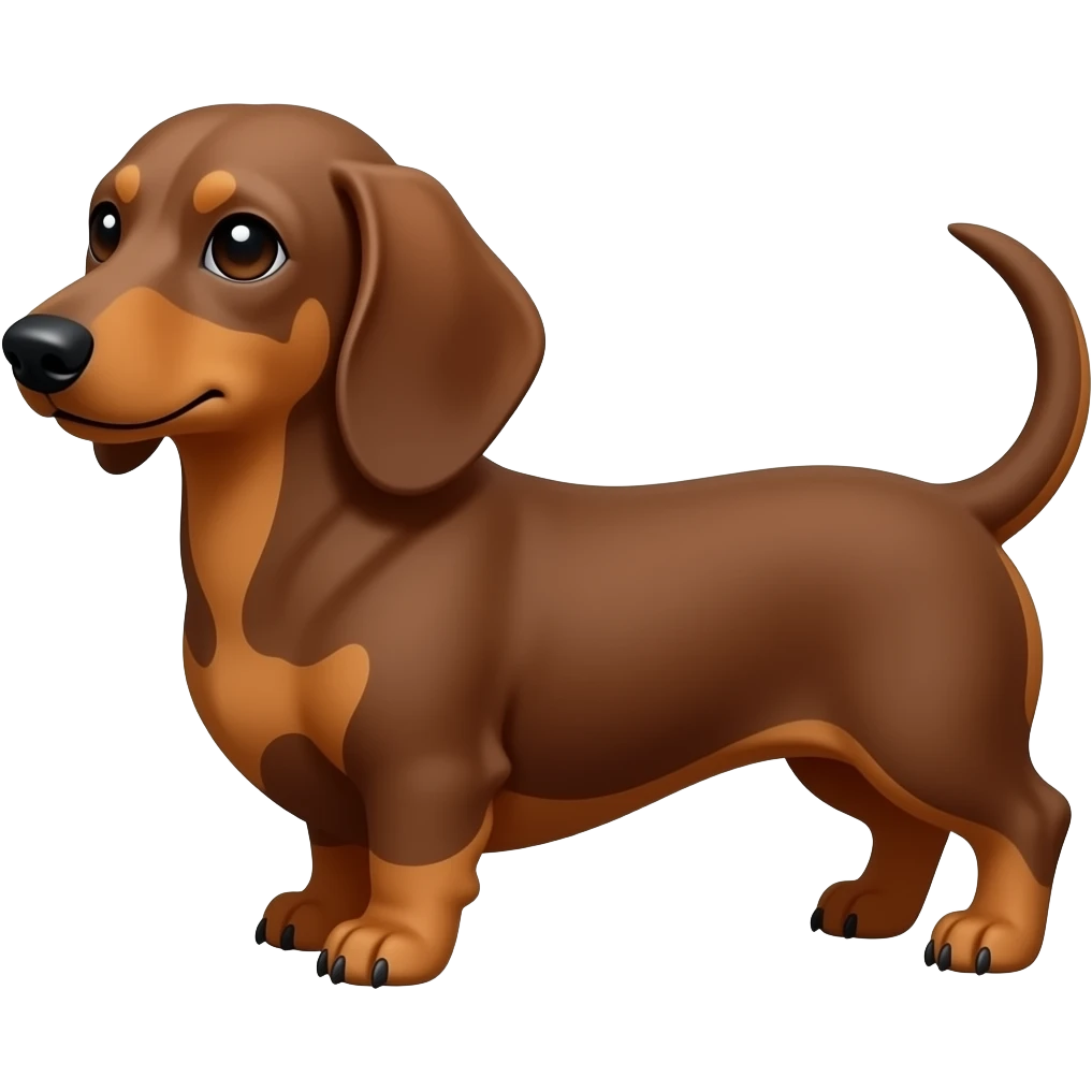 Brown Dachshund emoji