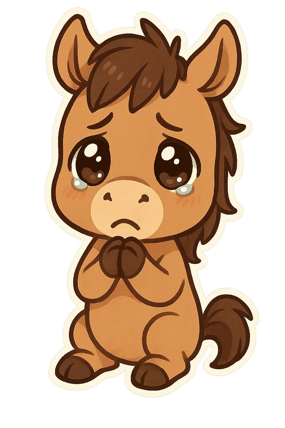 pleading horse emoji