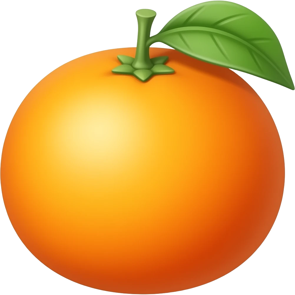 Orange fruit emoji