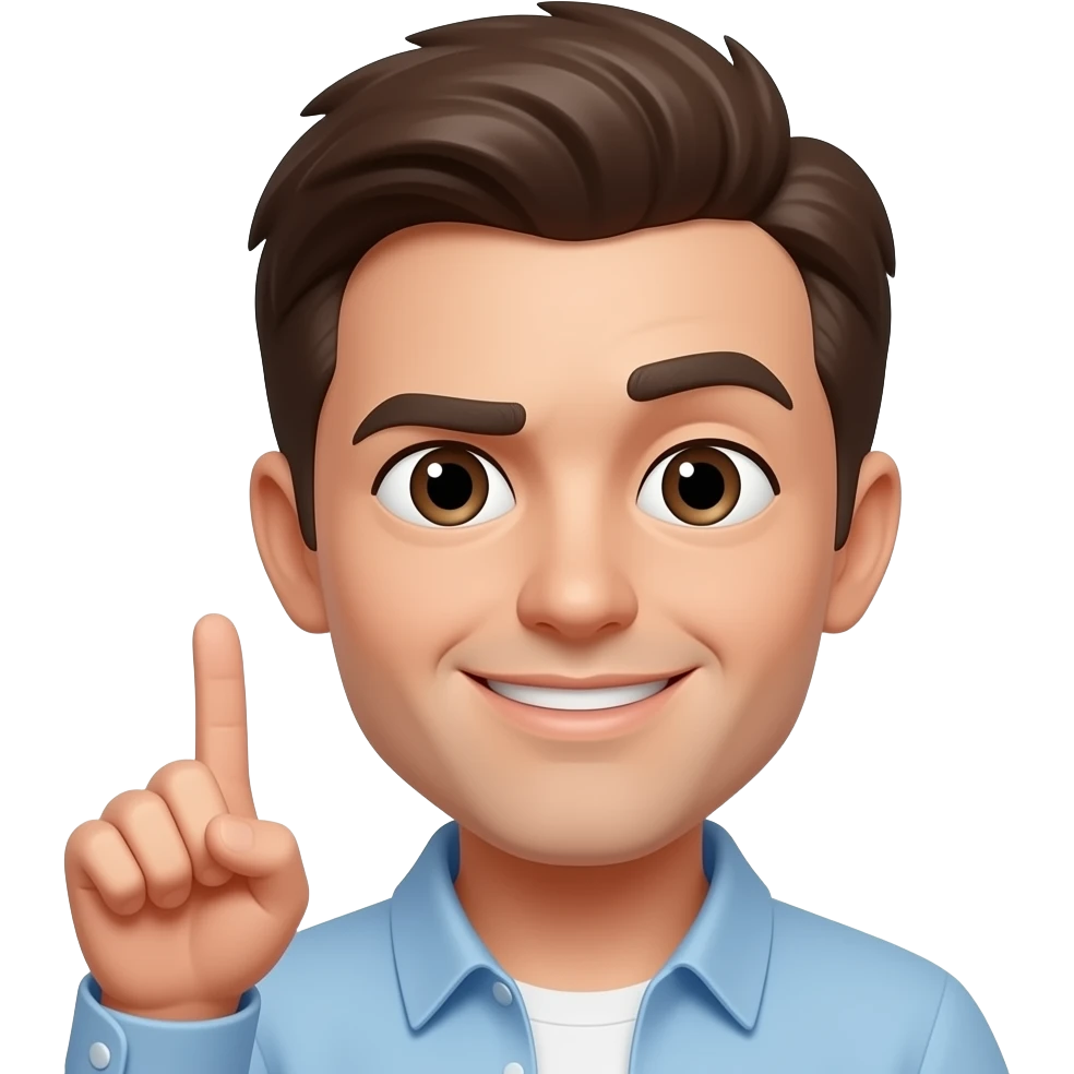 Tek kaş kaldırma emoji