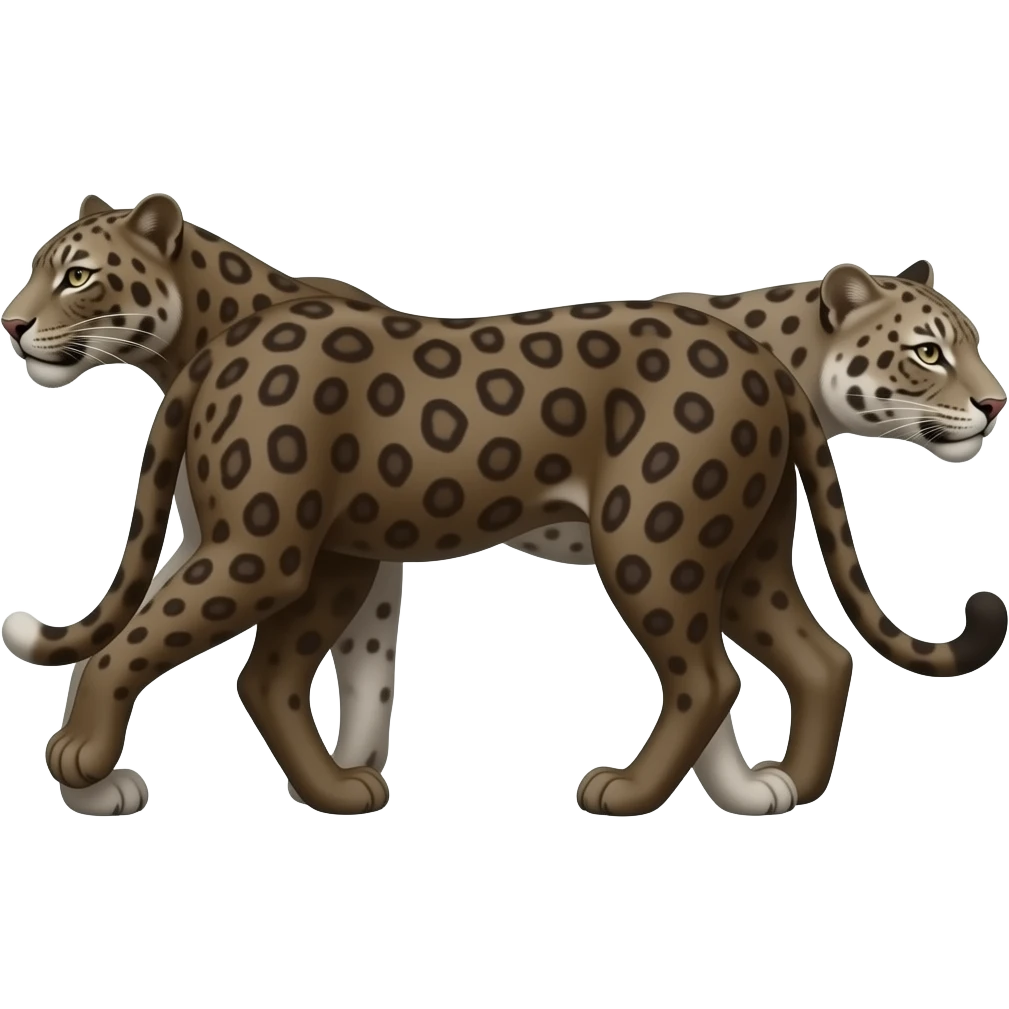 I want a glamour panther from the side emoji, a bit brownish and darker emoji