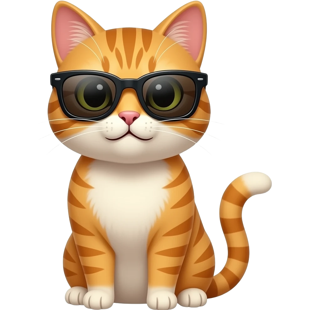 Cat wearing sunglasses emoji