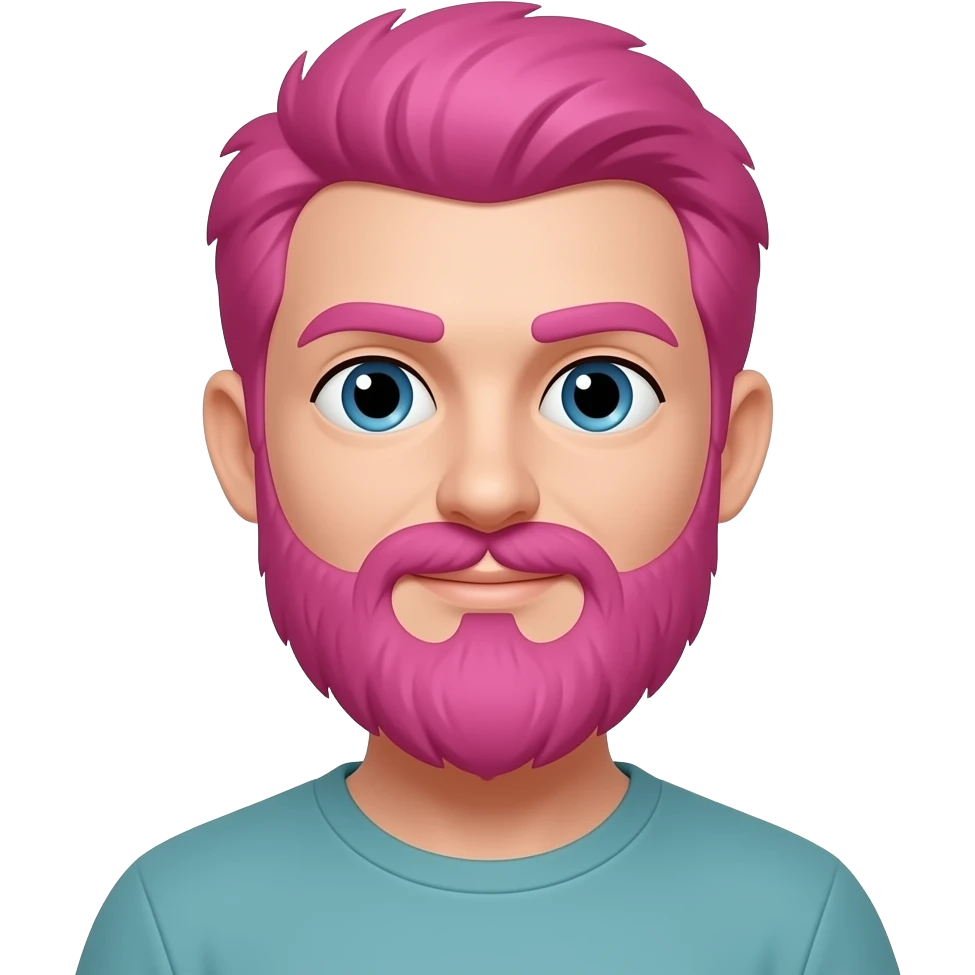 People with Pink Facial Hair emoji