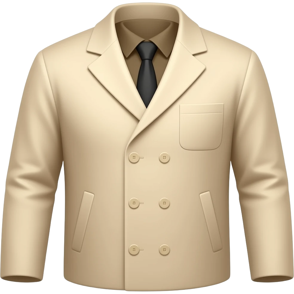 plancha de ropa de color beige emoji