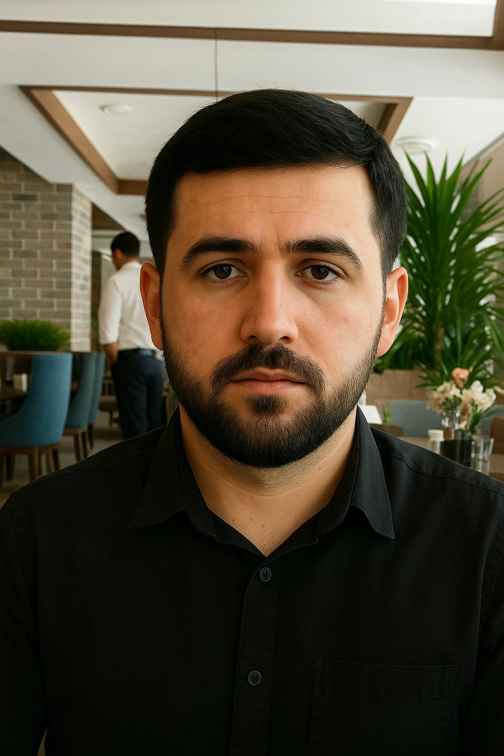 birinchidagi odamni yuziga 2 rasmdagi odamni yuzini quyib chizib ber emoji