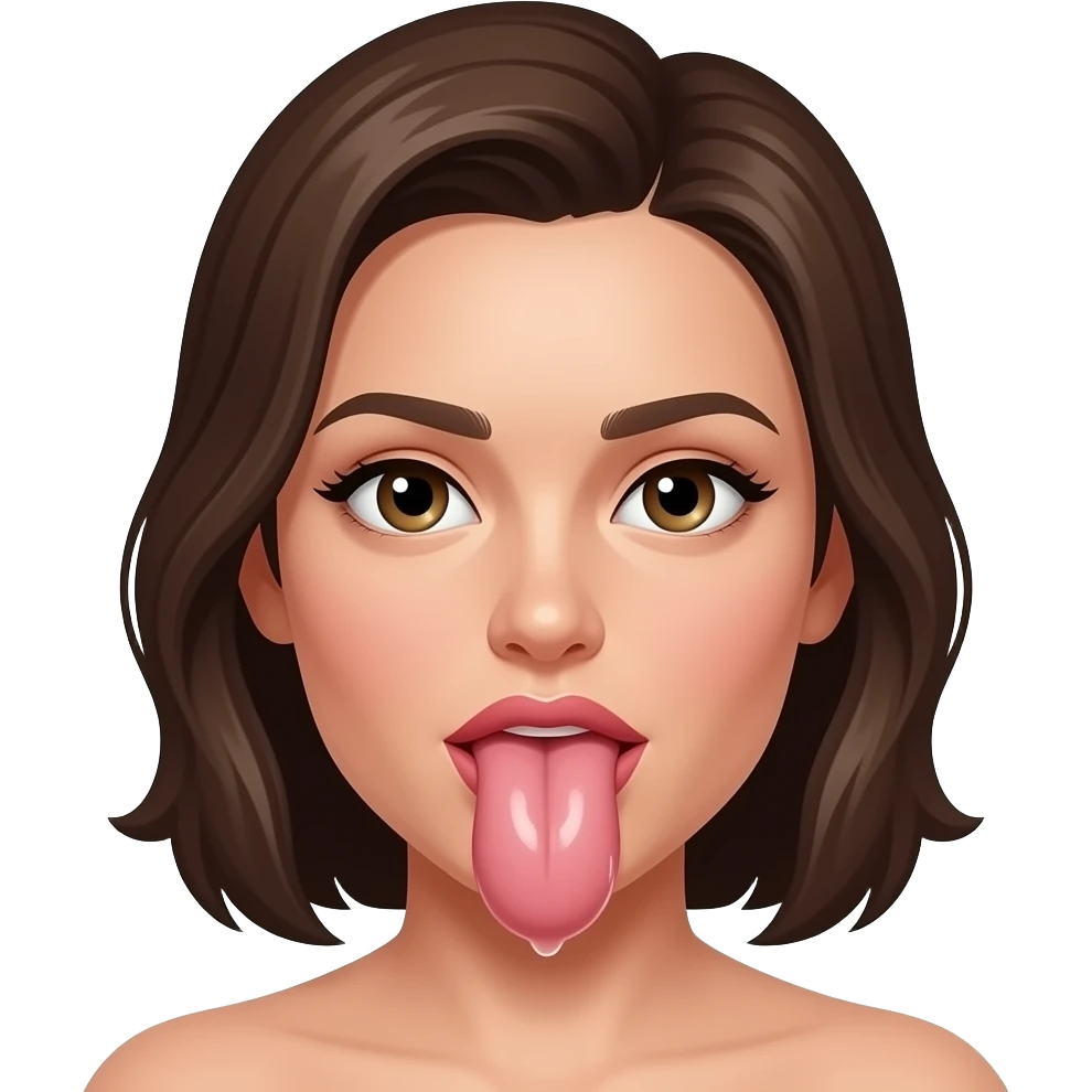 Une meuf qui suce une bite bien visible emoji