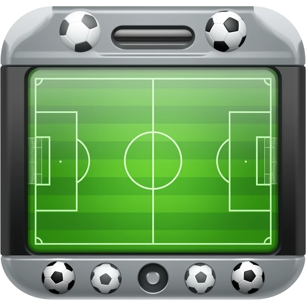 TABLET CON JUGADA DE FUTBOL EN LA PANTALLA emoji