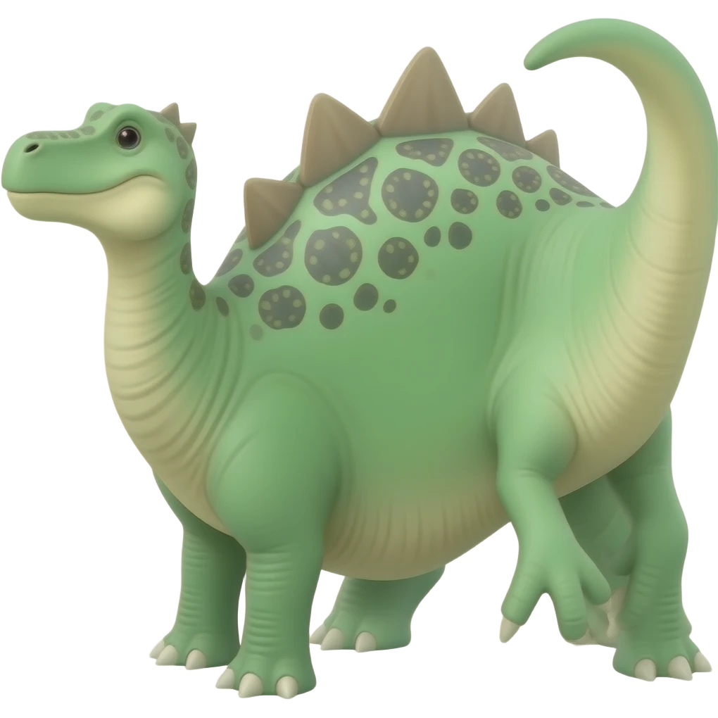 Green sauropod at the front emoji