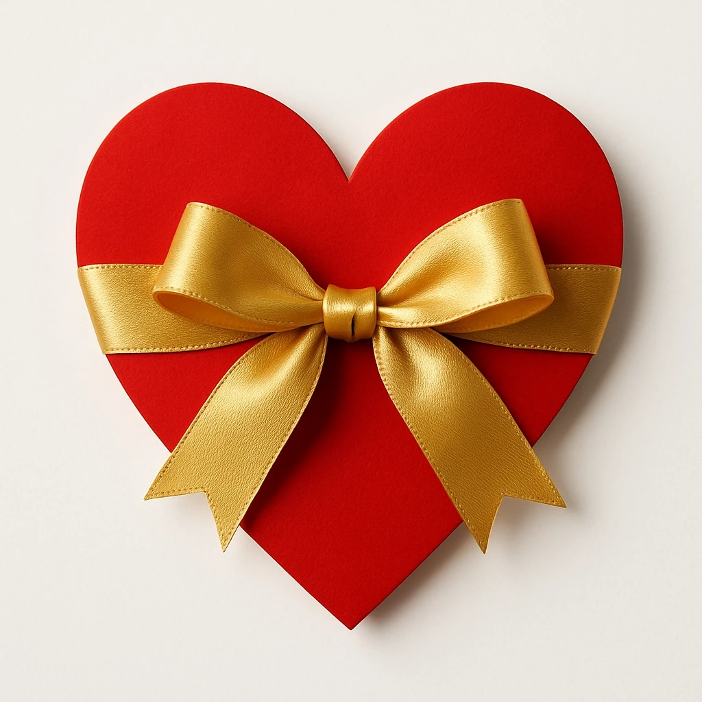 heart with a bow emoji