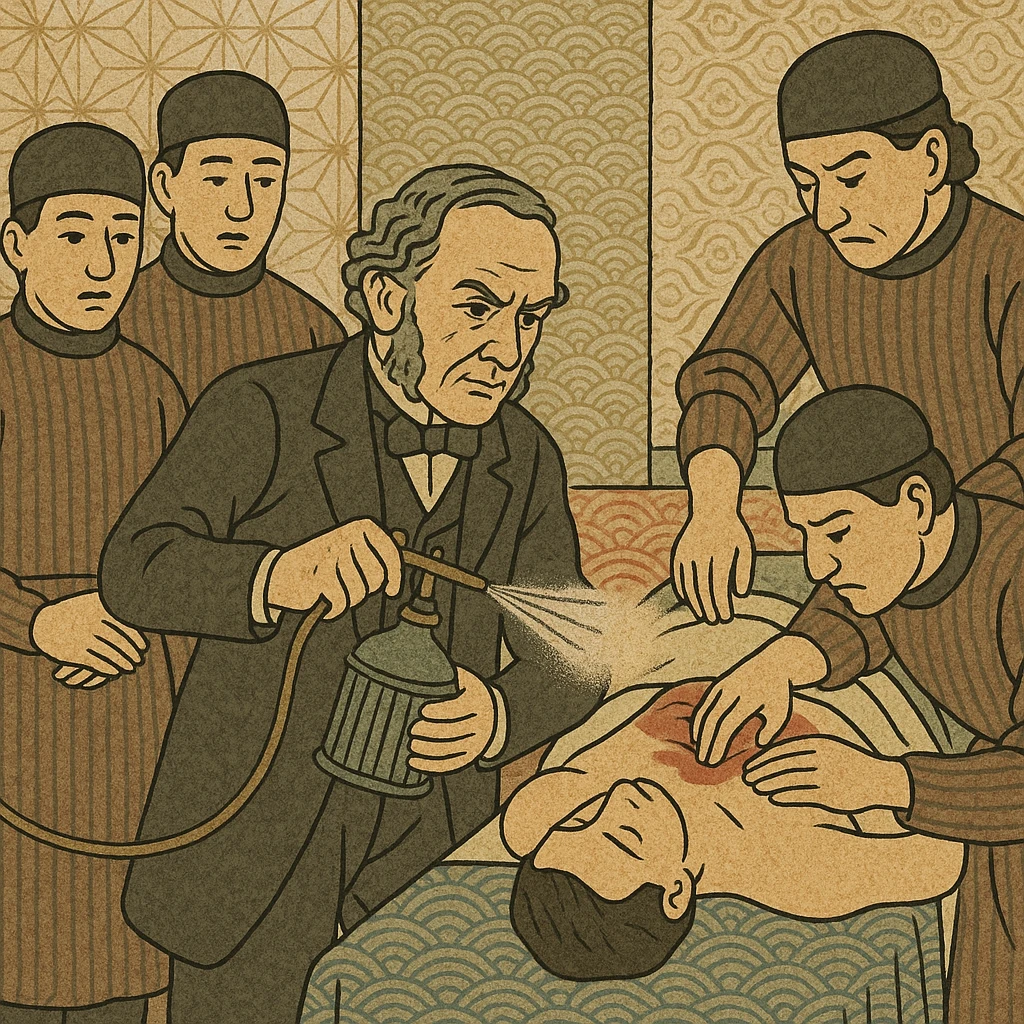 joseph listers use of the carbolic spray during a victorian operation emoji