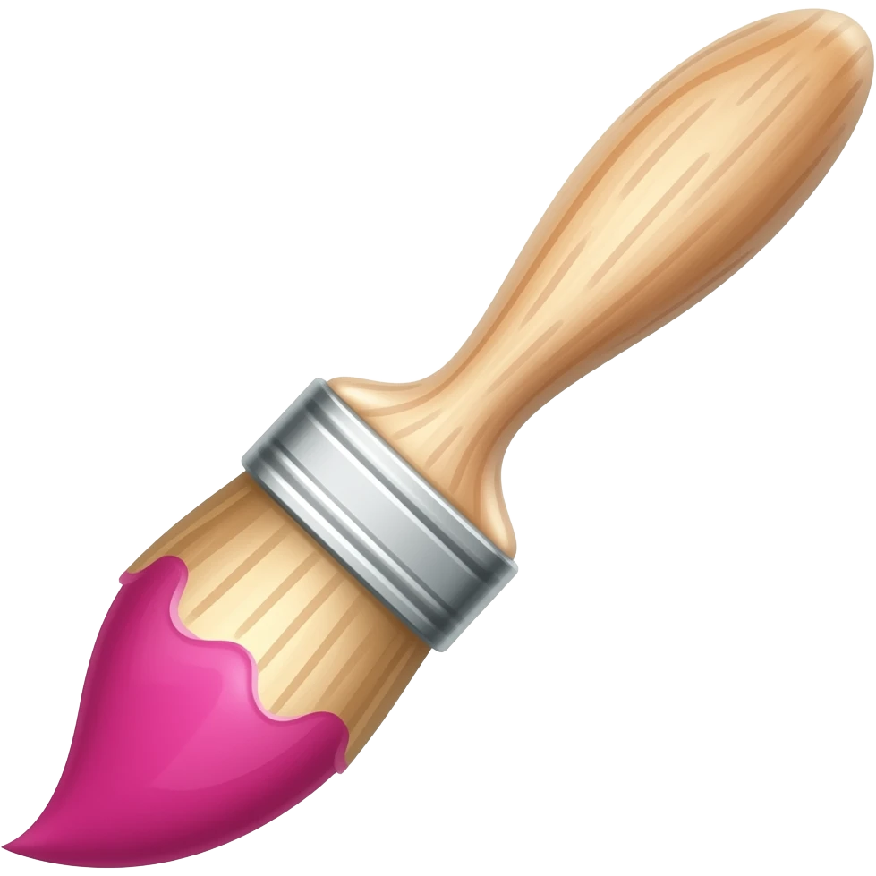 paint brush icon pink emoji