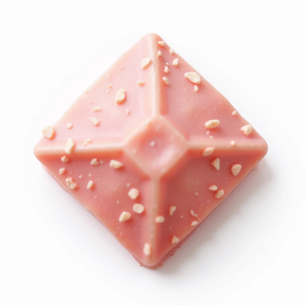 realistic diamond-shaped candy, isolated, no background emoji