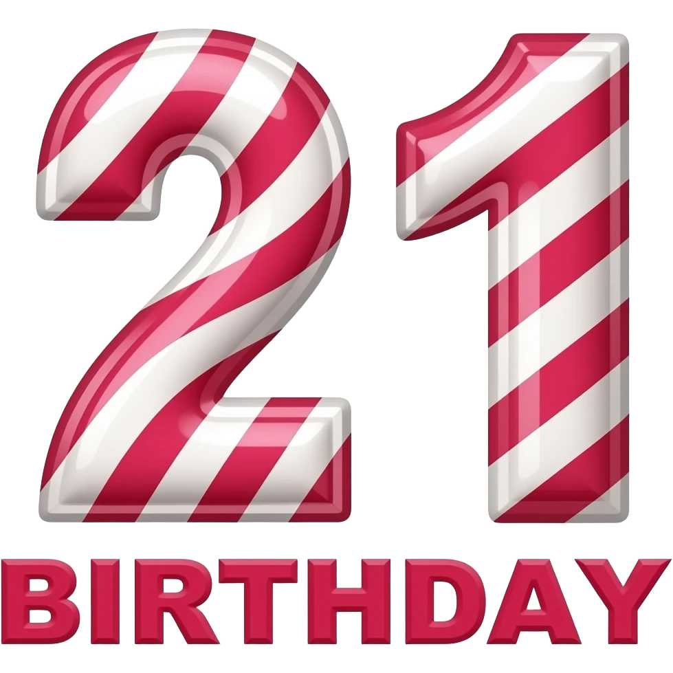 Anna's 21st  birthday poster emoji