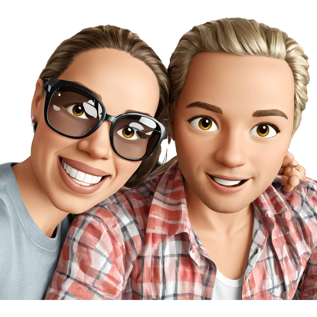 smiles and style among friends emoji