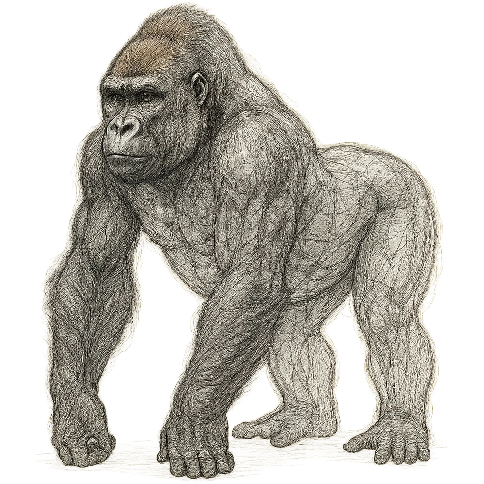 Gorilla transparent emoji