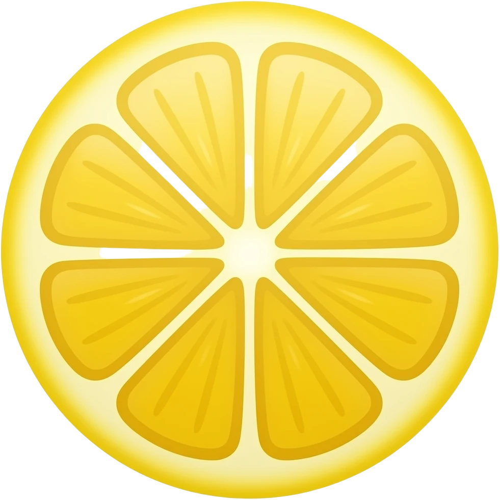 Lemon Cut in half emoji