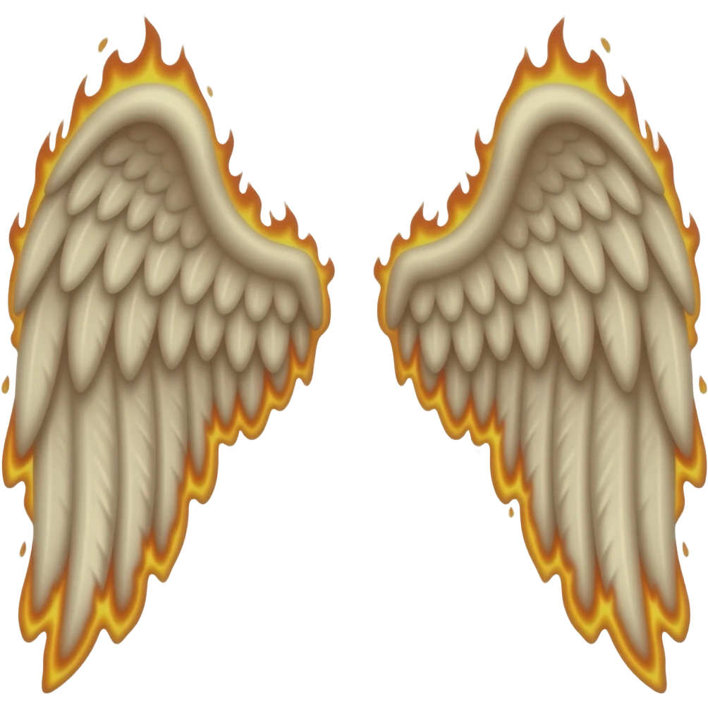 burnt angel wings emoji