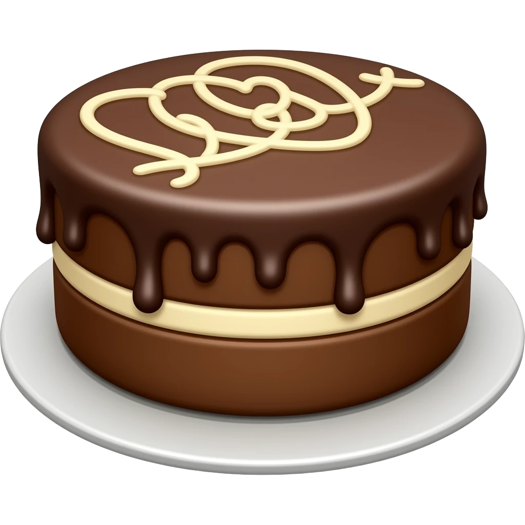Gâteau 3 chocolat emoji