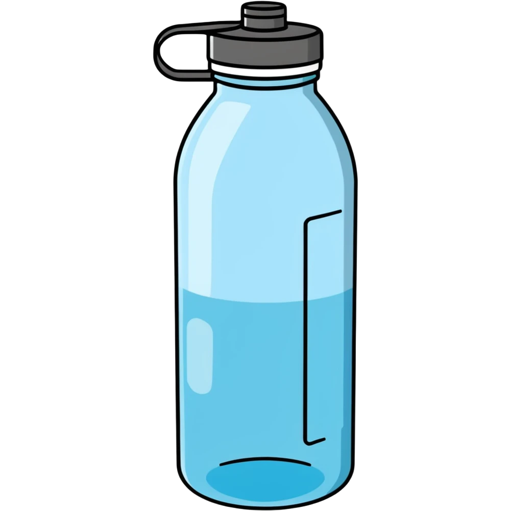 water bottle drinking another water bottle  emoji
