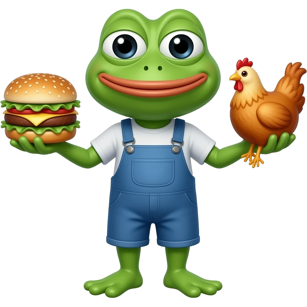 Burger Pepe Chicken emoji