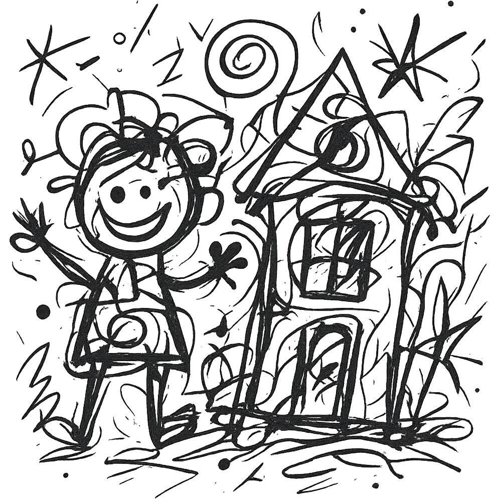 A child with his house emoji