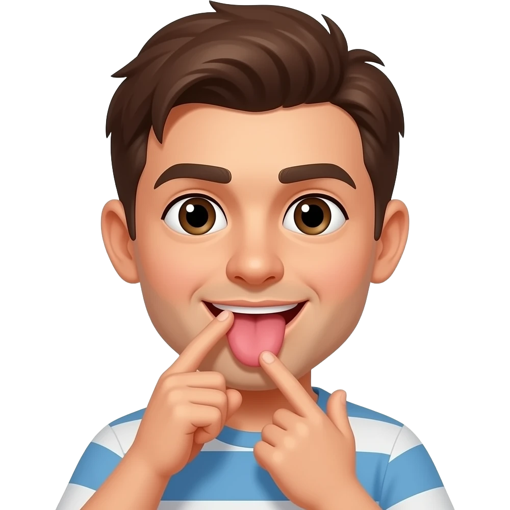 Smell with your nose, taste with your tongue, and touch with your hands emoji