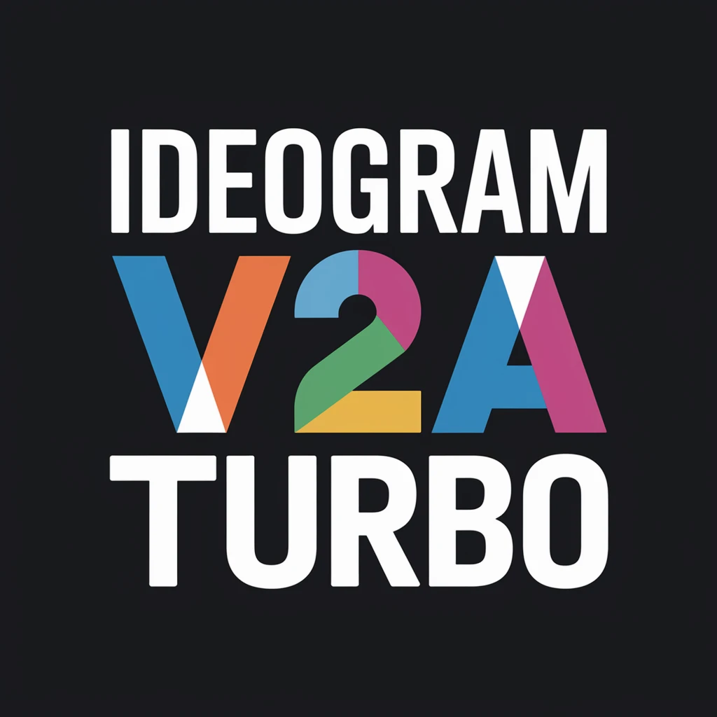 make a colorful text of "Ideogram V2a Turbo" emoji