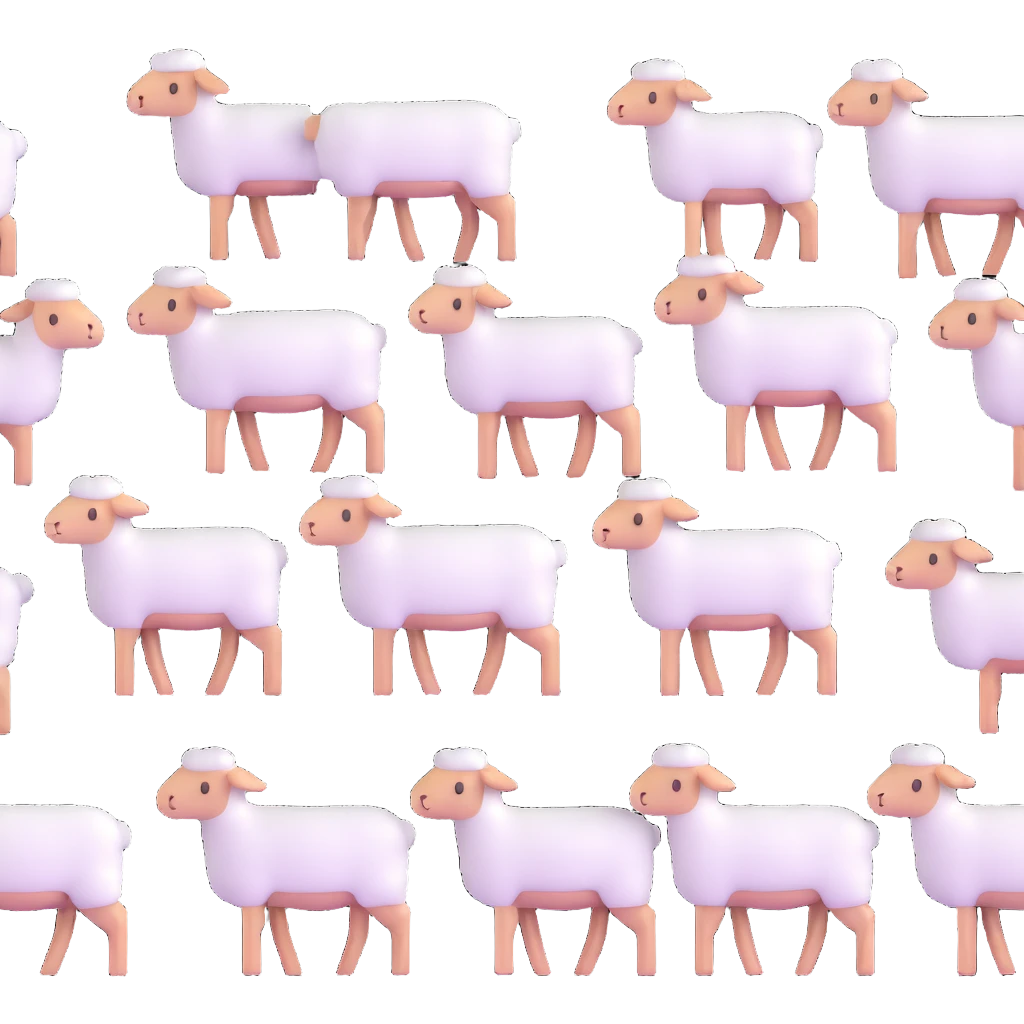 group of lambs emoji