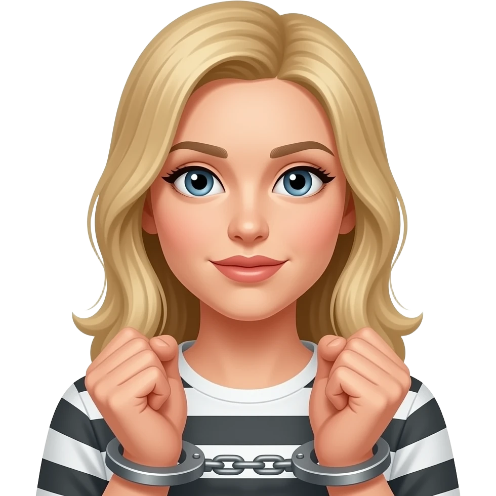 Handcuffed blond Female bdsm emoji