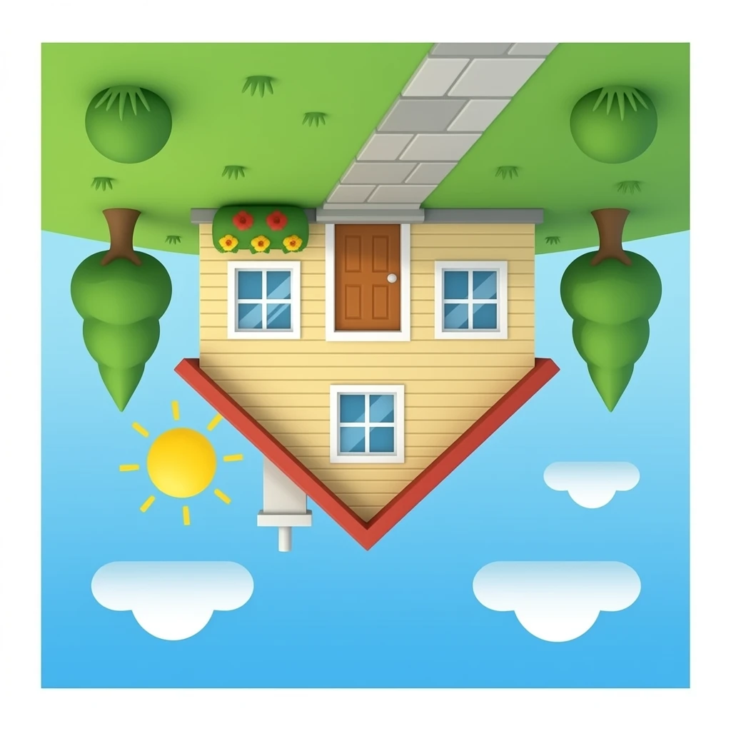 Sin archivos seleccionados casa  alexmejía200071 Casa al revés emoji